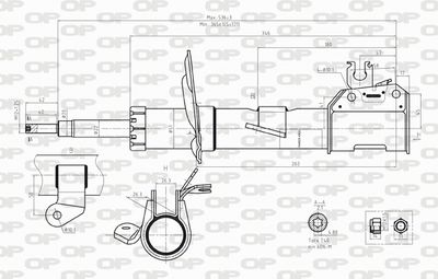 SAB824331 OPEN PARTS Амортизатор