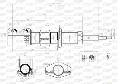 SAB802311 OPEN PARTS Амортизатор