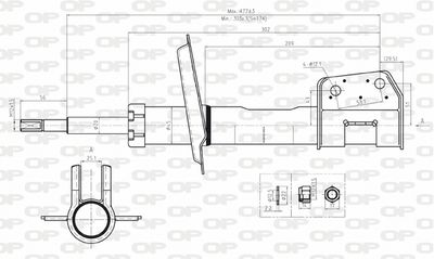 SAB804431 OPEN PARTS Амортизатор