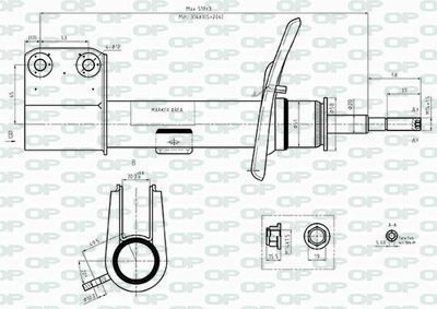 SAB850531 OPEN PARTS Амортизатор
