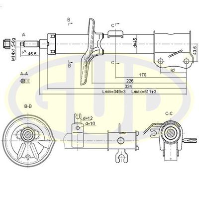 GSA333417 G.U.D. Амортизатор