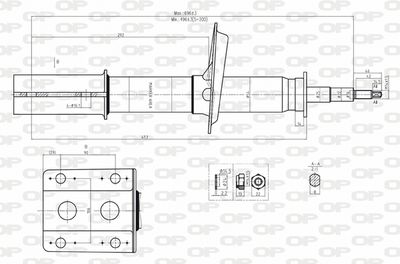 SAB803911 OPEN PARTS Амортизатор