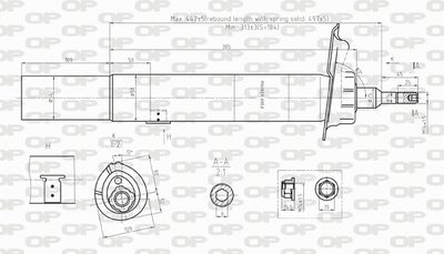SAB824131 OPEN PARTS Амортизатор