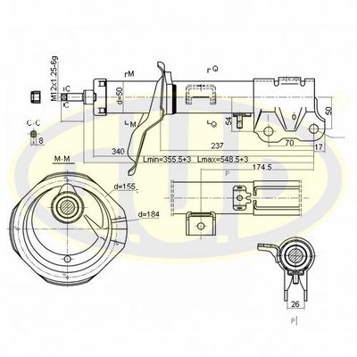 GSA339104 G.U.D. Амортизатор