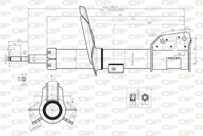 SAB803631 OPEN PARTS Амортизатор