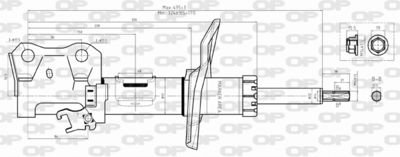 SAB837631 OPEN PARTS Амортизатор
