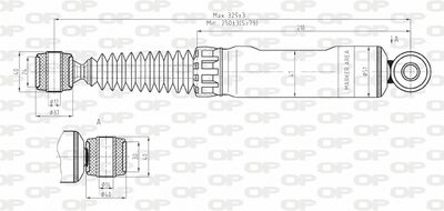 SAB814312 OPEN PARTS Амортизатор