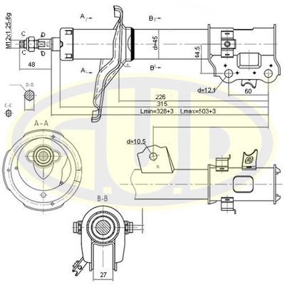 GSA333516 G.U.D. Амортизатор