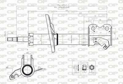 SAB823731 OPEN PARTS Амортизатор