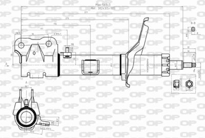 SAB832531 OPEN PARTS Амортизатор