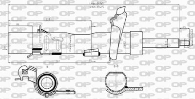 SAB860831 OPEN PARTS Амортизатор