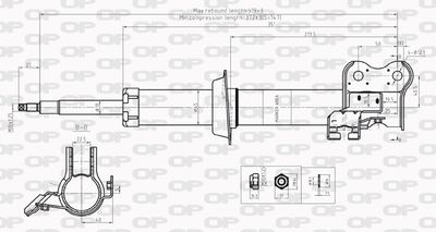 SAB821031 OPEN PARTS Амортизатор