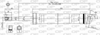 SAB835431 OPEN PARTS Амортизатор