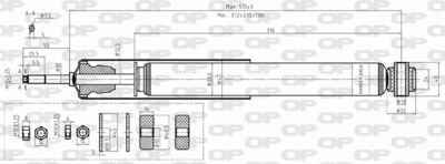 SAB841132 OPEN PARTS Амортизатор