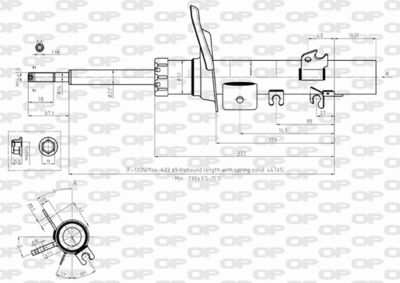 SAB836031 OPEN PARTS Амортизатор