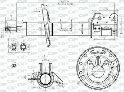 SAB854831 OPEN PARTS Амортизатор