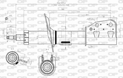 SAB835131 OPEN PARTS Амортизатор