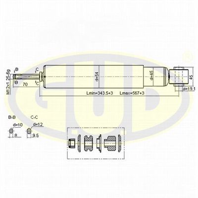 GSA344410 G.U.D. Амортизатор