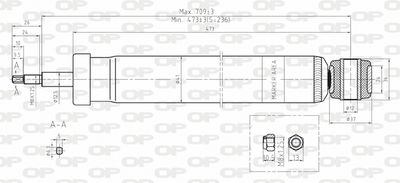 SAB806532 OPEN PARTS Амортизатор
