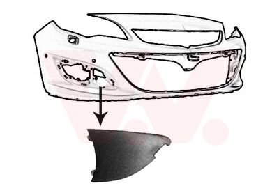 3753494 VAN WEZEL Облицовка, бампер Ван wезел 3753494