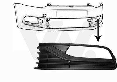 5814597 VAN WEZEL Решетка вентилятора, буфер Ван wезел 5814597