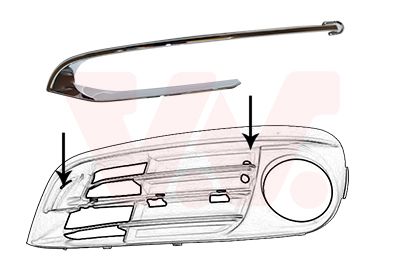 0619585 VAN WEZEL Облицовка, бампер Ван wезел 0619585