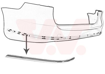 5740553 VAN WEZEL Облицовка, бампер Ван wезел 5740553