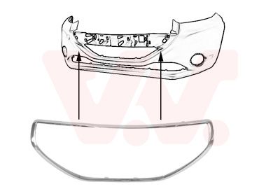 4034585 VAN WEZEL Облицовка, бампер Ван wезел 4034585