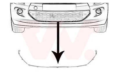 0934598 VAN WEZEL Облицовка, бампер Ван wезел 0934598