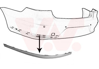 5740557 VAN WEZEL Облицовка, бампер Ван wезел 5740557