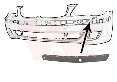 0663583 VAN WEZEL Облицовка, бампер Ван wезел 0663583