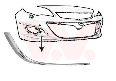 3753598 VAN WEZEL Облицовка, бампер Ван wезел 3753598