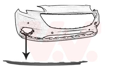 3804582 VAN WEZEL Облицовка, бампер Ван wезел 3804582
