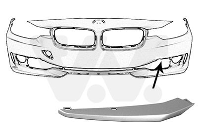 0670581 VAN WEZEL Облицовка, бампер Ван wезел 0670581