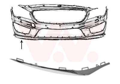 2937582 VAN WEZEL Облицовка, бампер Ван wезел 2937582