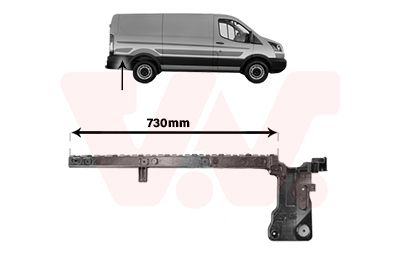 1991536 VAN WEZEL Кронштейн, буфер Ван wезел 1991536