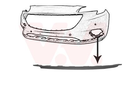 3804581 VAN WEZEL Облицовка, бампер Ван wезел 3804581