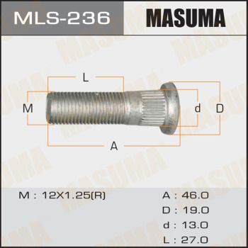 MLS-236 MASUMA Шпилька колеса