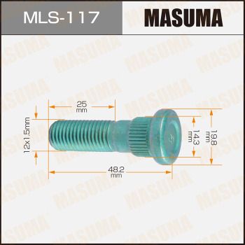 MLS-117 MASUMA Шпилька колеса