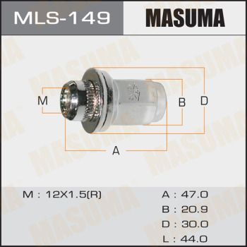 MLS-149 MASUMA Гайка крепления колеса