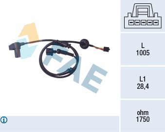 78097 FAE Датчик, частота вращения колеса