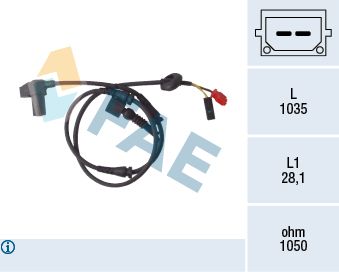 78100 FAE Датчик, частота вращения колеса