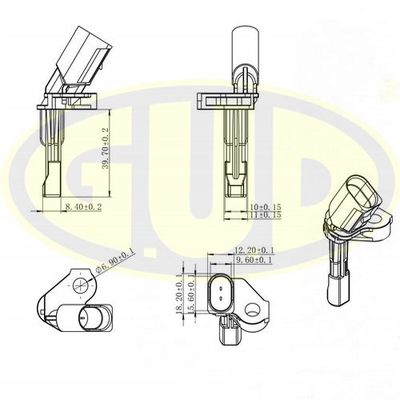 GABS01103 G.U.D. Датчик, частота вращения колеса