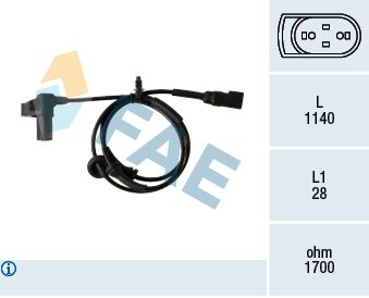 78345 FAE Датчик, частота вращения колеса