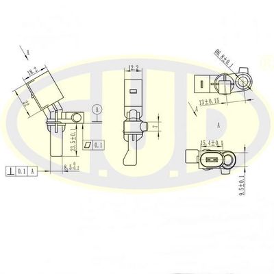 GABS01034 G.U.D. Датчик, частота вращения колеса