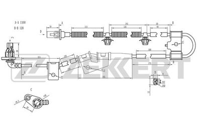 SE6102 ZEKKERT Датчик, частота вращения колеса