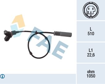 78005 FAE Датчик, частота вращения колеса