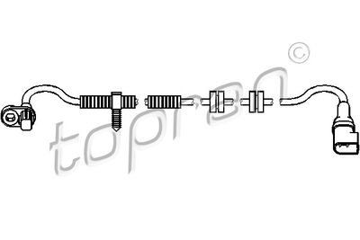 303956 TOPRAN Датчик, частота вращения колеса