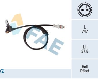 78413 FAE Датчик, частота вращения колеса