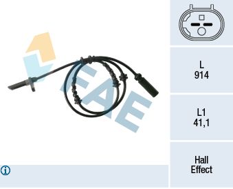 78334 FAE Датчик, частота вращения колеса